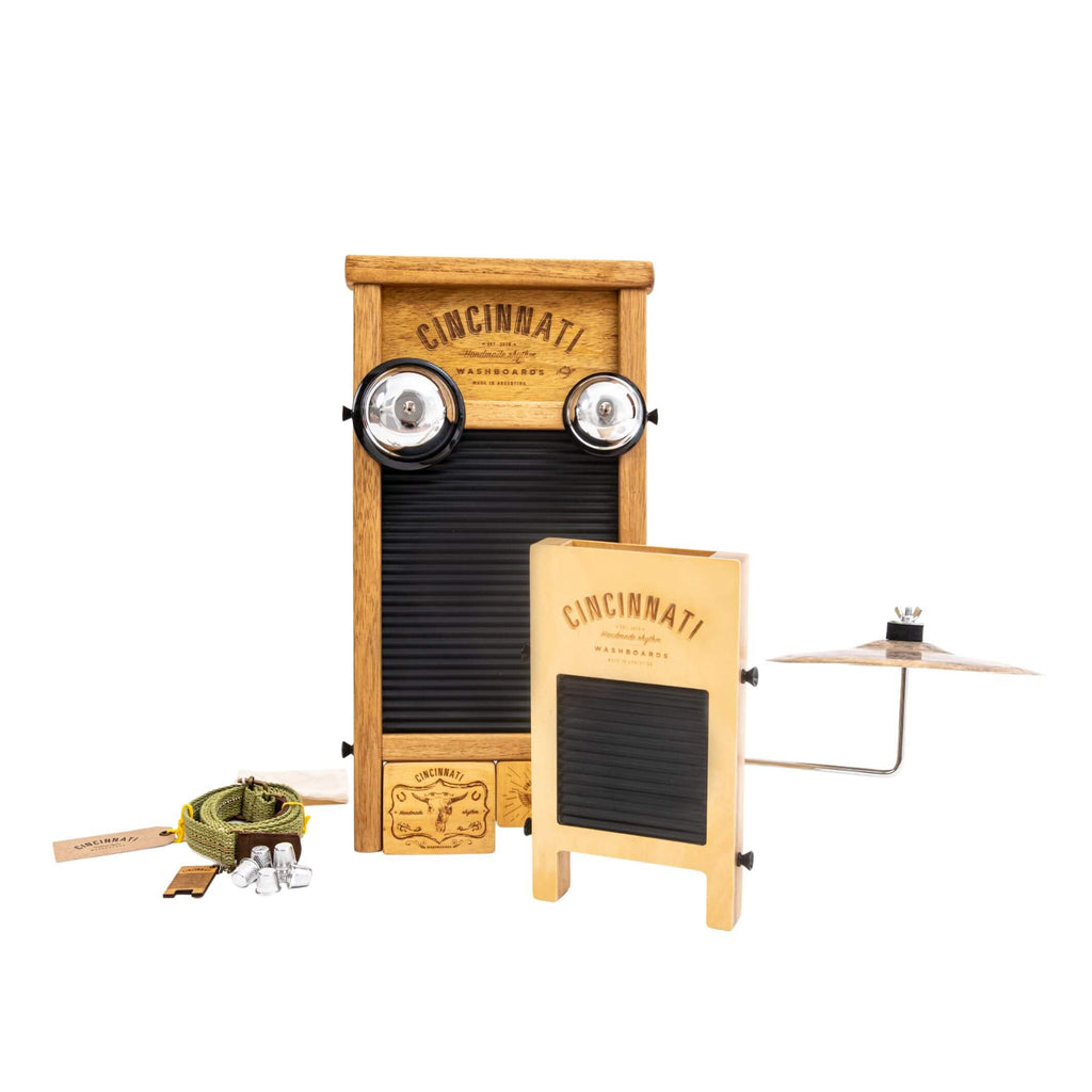 ウォッシュボード Cincinnati Washboards Road Trip Percussion Bundle