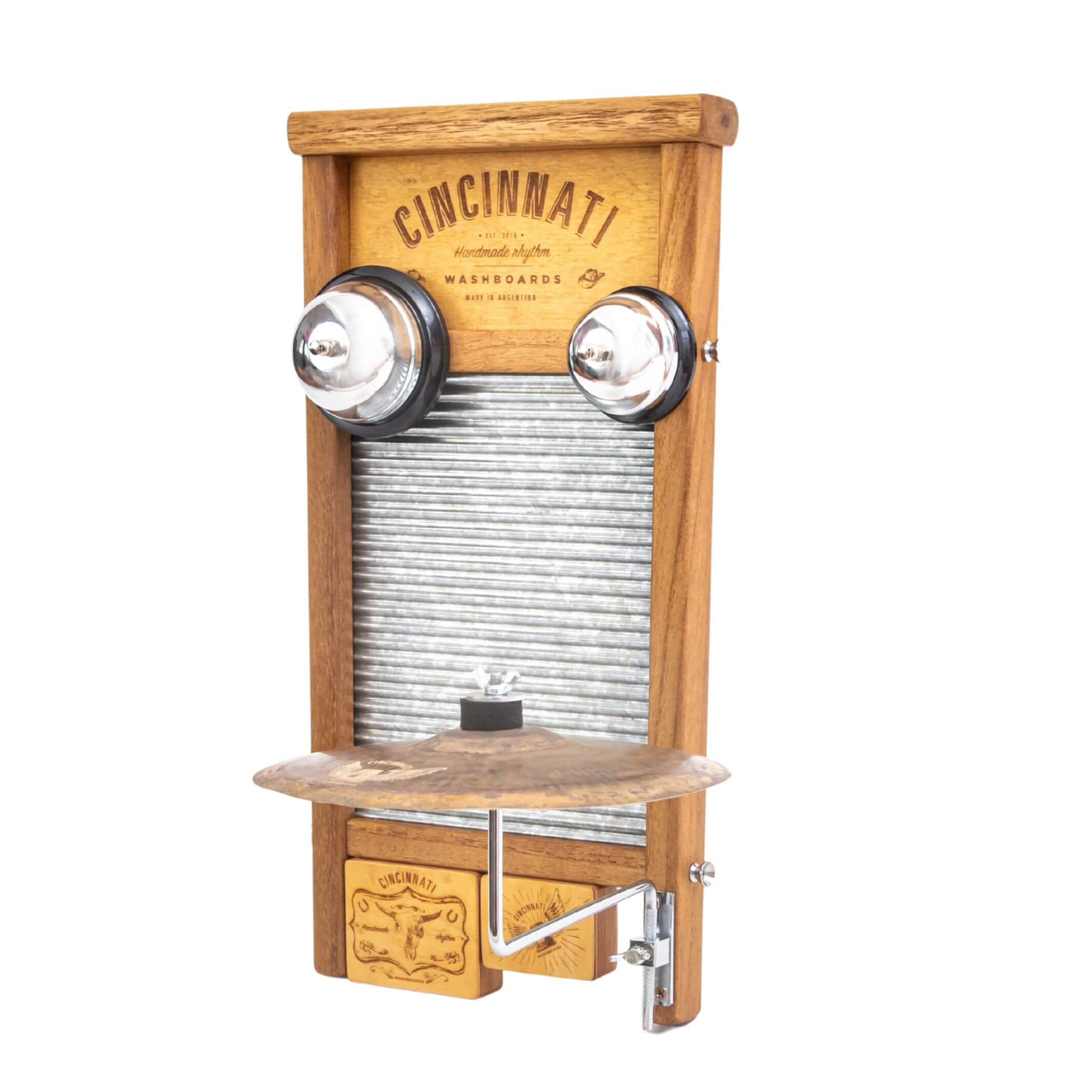 ワッシュボードセット シンバル付き The Road Trip Washboard Bundle – Cincinnati Washboards